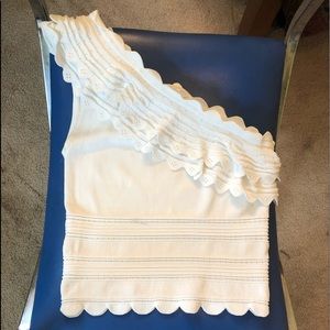 Alice and Olivia one shoulder top